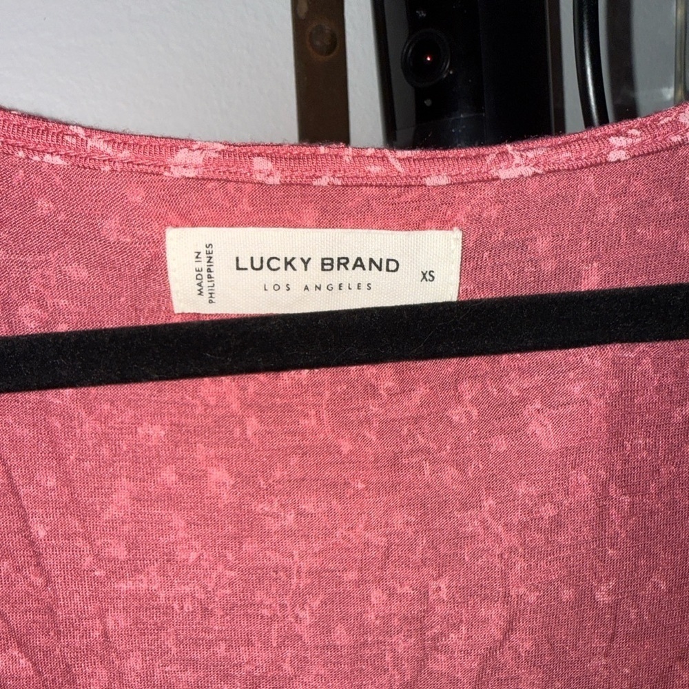 Lucky Brand Rose Pink Tee - Picture 3 of 4